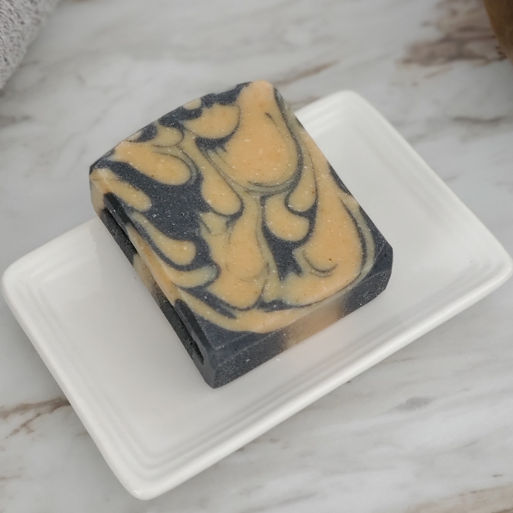 (1) Unscented Activated Charcoal & Turmeric Bar Body Soap - Picture 2 of 4